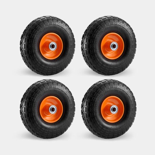 10" Spare Pneumatic Wheels 4 Pack
