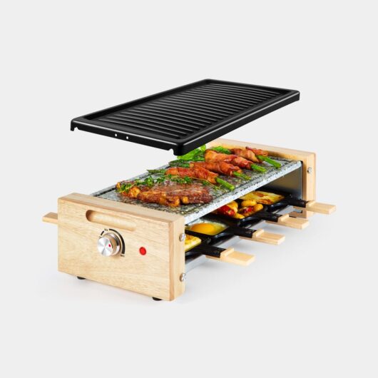 1200W 8 Person Raclette Grill Stone