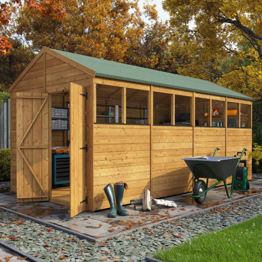 16x8 BillyOh Pro Apex HD Large Heavy Duty Wooden Shed High Ceiling Apex Workshop with Windows