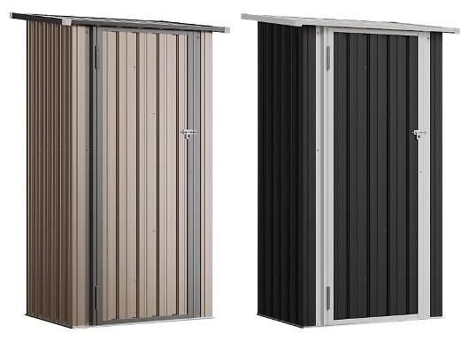 3ft x 2ft Metal Garden Storage Shed with Lockable Door - 2 Colours!