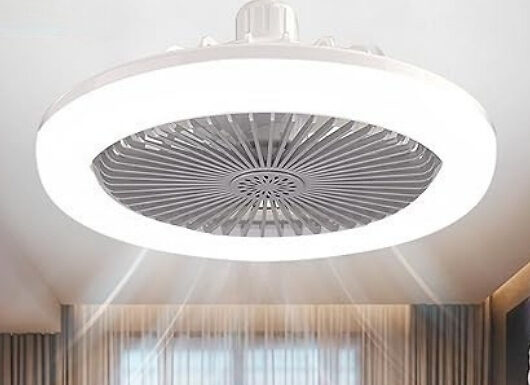 LED Ceiling Fan with Lights - 3 Speeds & Colours