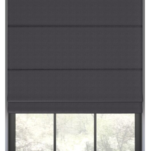Saffron Charcoal Roman Blind