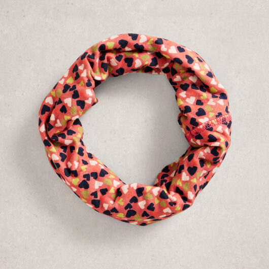 White Stuff Versatile Organic Jersey Roll - Coral Print